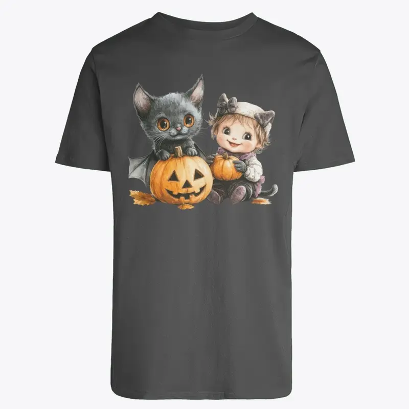 Bat Cat and Pumpkin Baby